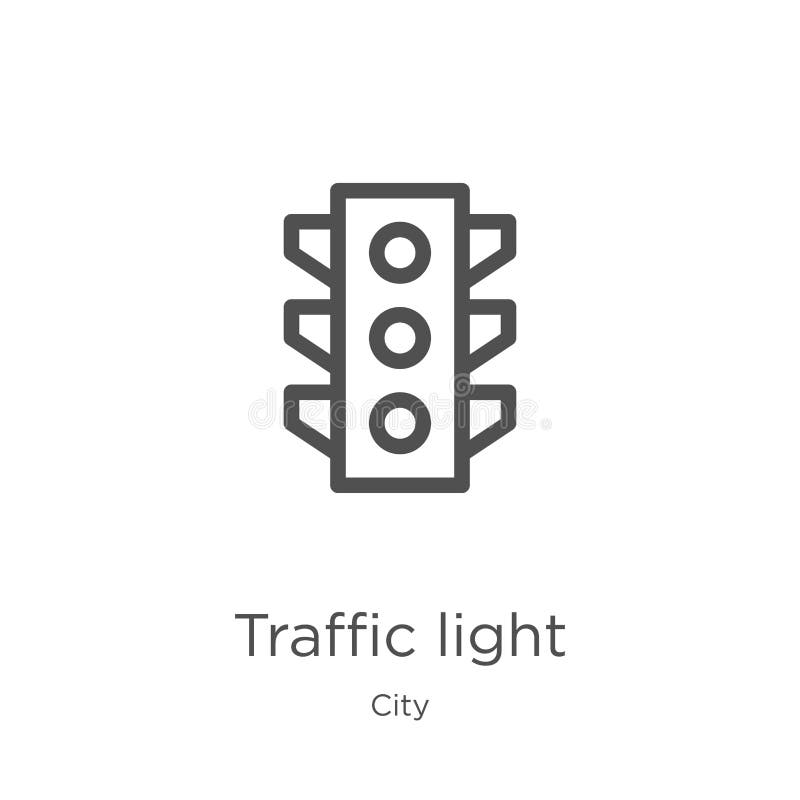 traffic light icon vector from city collection. Thin line traffic light outline icon vector illustration. Outline, thin line stock illustration traffic light icon vector from city collection. Thin line traffic light outline icon vector illustration. Outline, thin line stock illustration