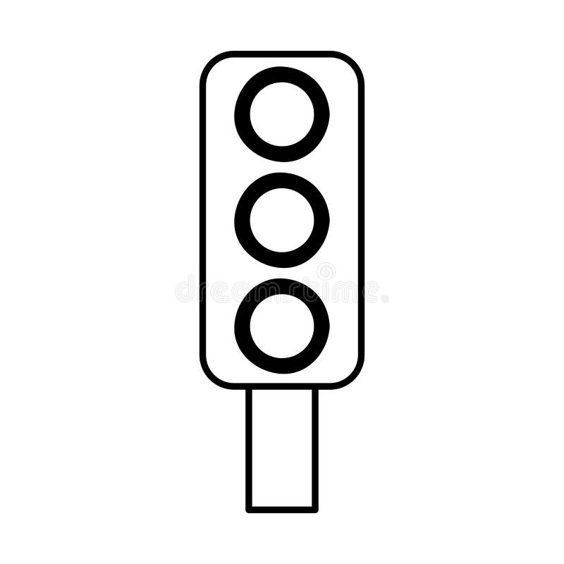 Traffic light semaphore icon