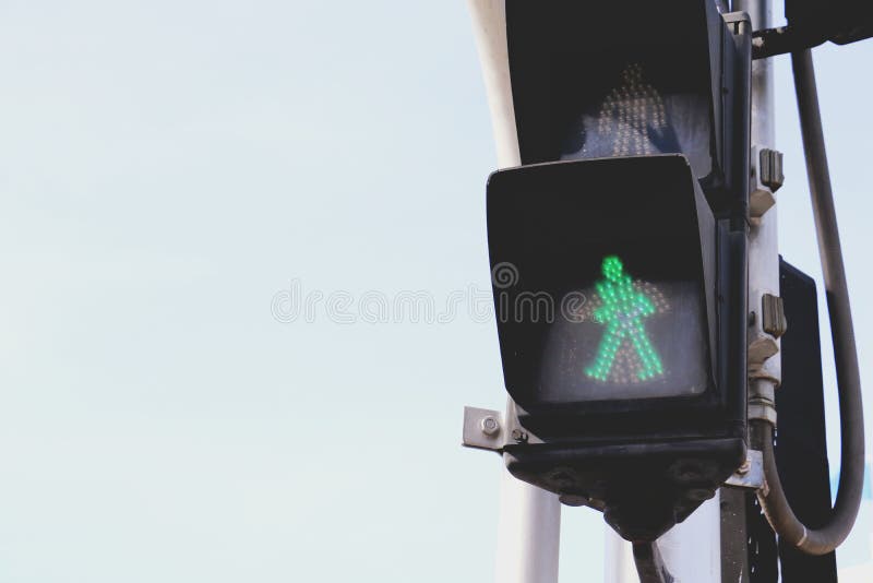 Traffic Light on the Sky Back Ground. Stock Photo Image of transport