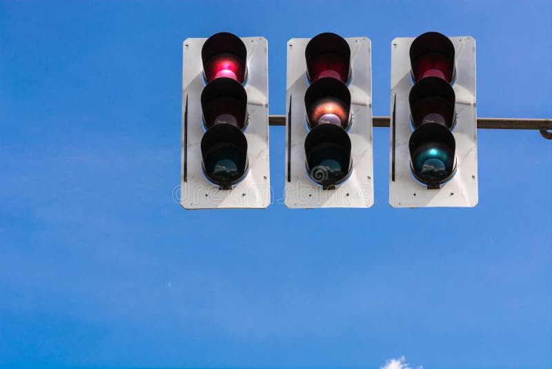 Traffic Light and a Surveillance Camera Stock Image Image of signal