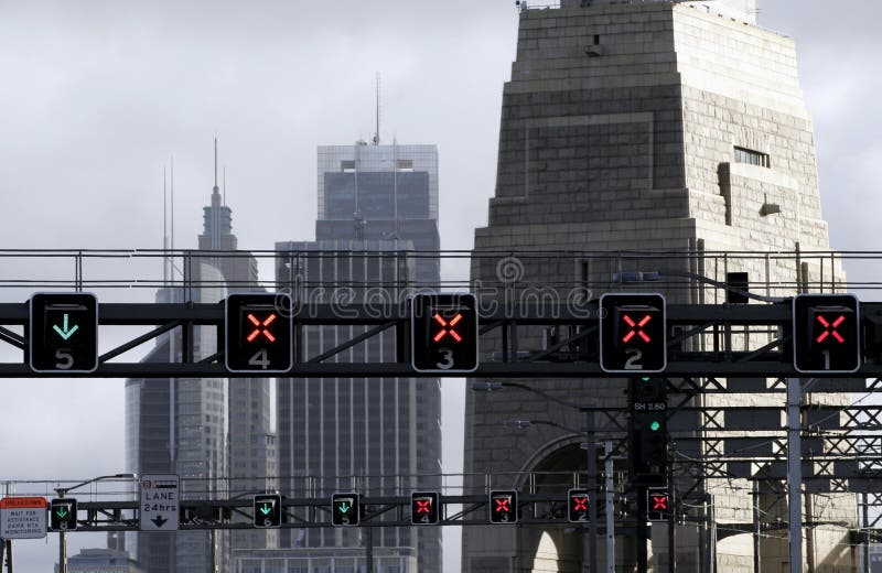 Traffic Lights On Bridge