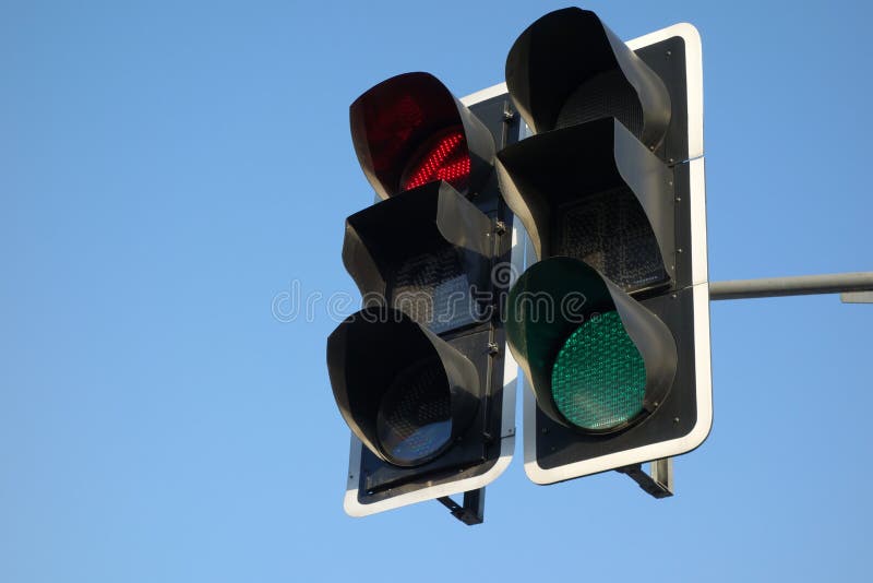 Traffic lights stock image. Image of control, empty, flash 35896755