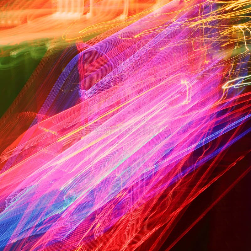 Traffic lights in motion blur.