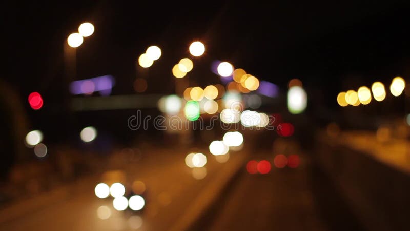 Traffic of a night city. stock footage. Video of hour - 60220220