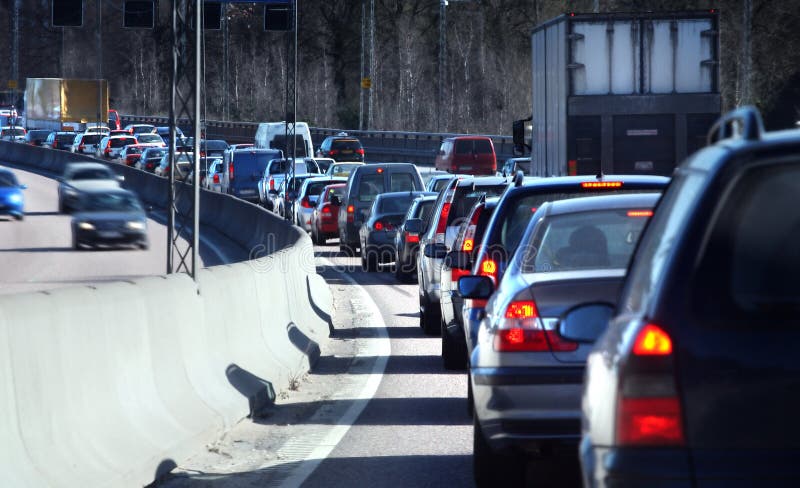 Traffic queue stock photography Traffic queue stock photography