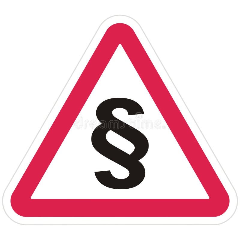 Traffic regulations, paragraph, triangle shape, eps. vector illustration