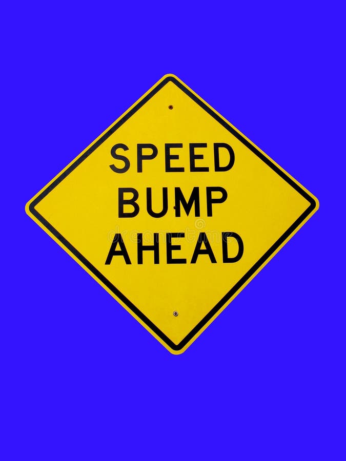 Traffic Sign On Blue Background Stock Image Image of sign, yellow