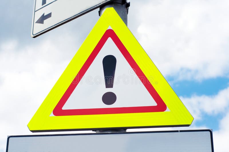 Danger, Warning Traffic Road Sign Stock Photo Image of figure
