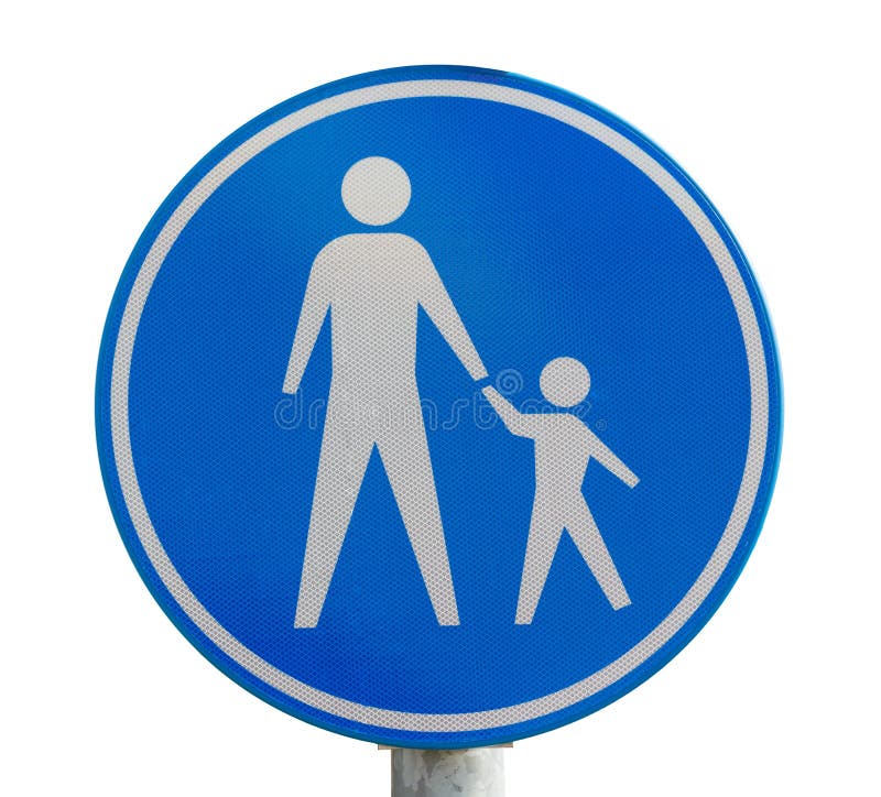 Warning Children Crossing - Australian Road Sign. Warning Children