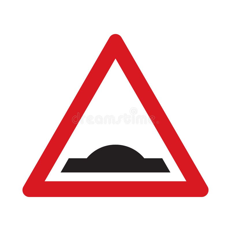 Traffic sign road bump royalty free illustration Traffic sign road bump royalty free illustration