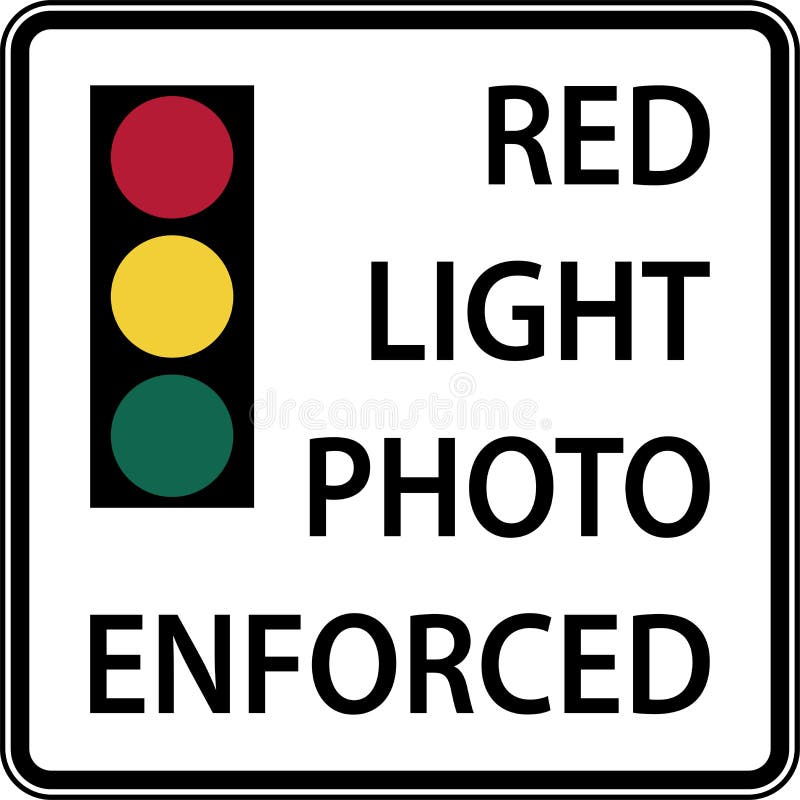 Traffic Signal Photo Enforced Sign Stock Vector Illustration Of traffic-signal-photo-enforced-sign-stock-vector-illustration-of