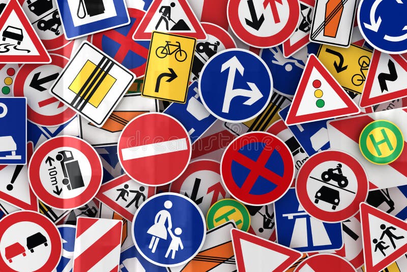 Traffic Signs royalty free illustration