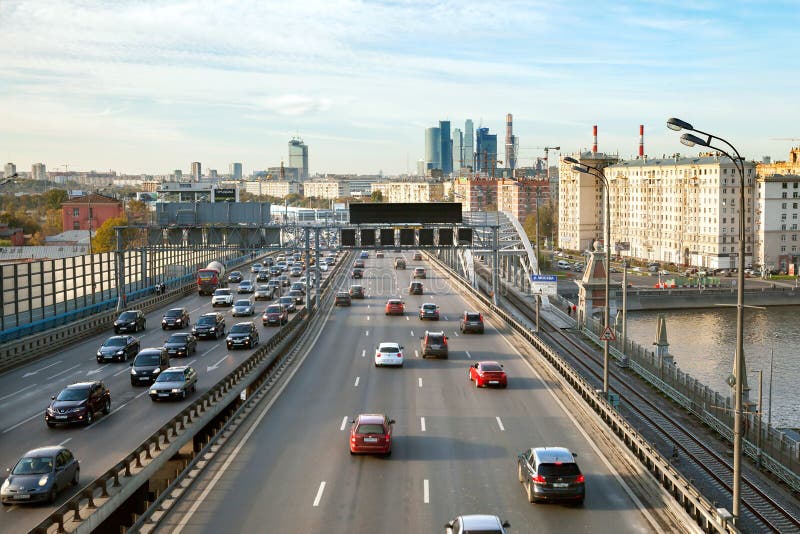 Traffic on Third Ring Road royalty free stock image Traffic on Third Ring Road royalty free stock image
