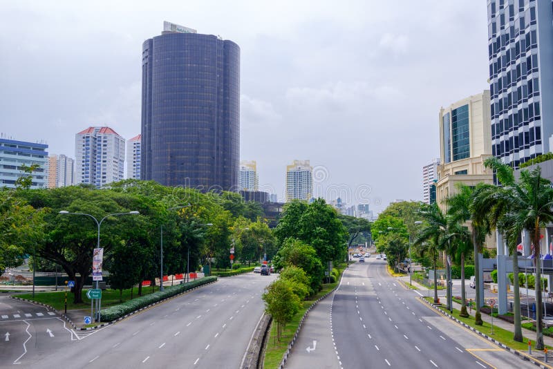 Traffico a Singapore abbastanza conveniente fotografia stock libera da diritti Traffico a Singapore abbastanza conveniente fotografia stock libera da diritti