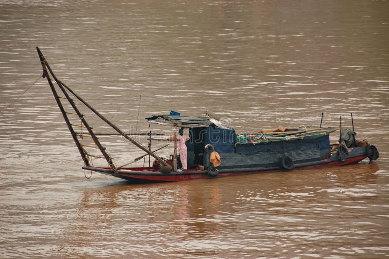 Traficul fluvial pe yangtze stock photos