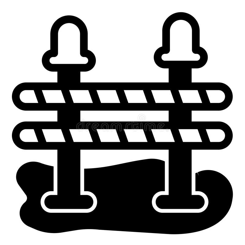 Trafikbarriär med fasta signallampor som bildar vägkoncept. Vector-grafik. Vägkonstruktionens barriärsignal stock illustrationer