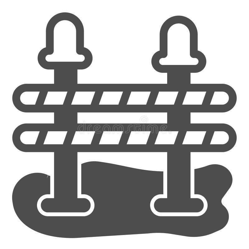 Trafikbarriär med fasta signallampor som bildar vägkoncept. Vector-grafik. Vägkonstruktionens barriärsignal stock illustrationer