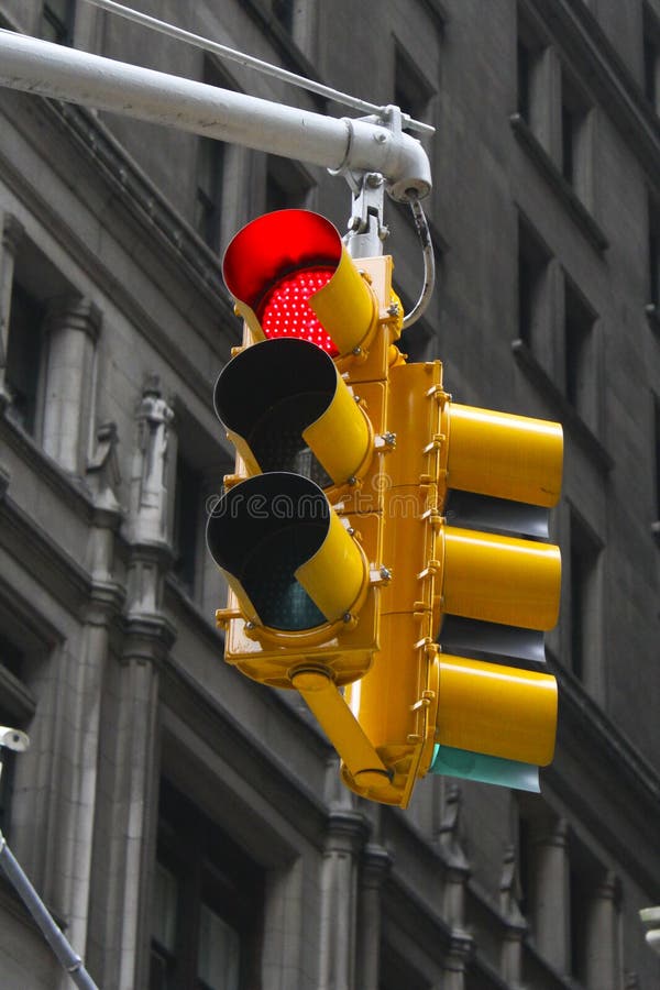 Trafikljus på Red royaltyfria bilder Trafikljus på Red royaltyfria bilder
