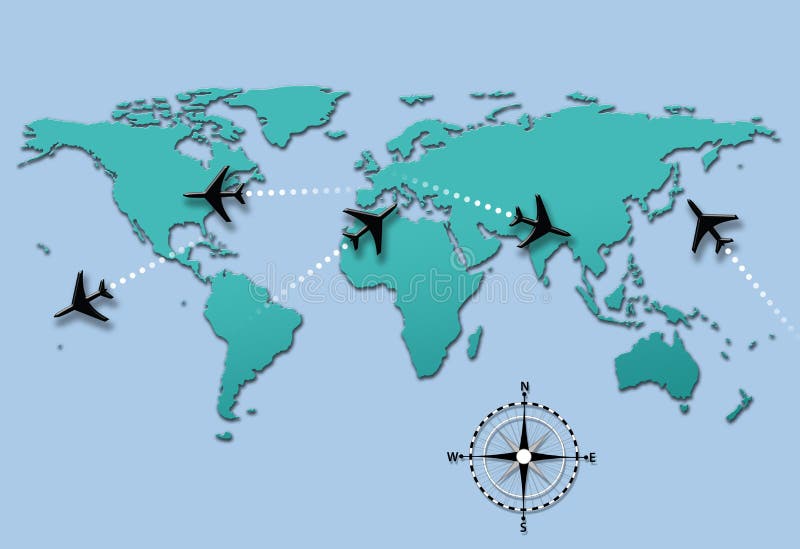 Una Pericolosa Posizione Dell Aereo Traiettorie Di Volo Dell'aereo Di Corsa Di Linea Aerea Sul Programma Di