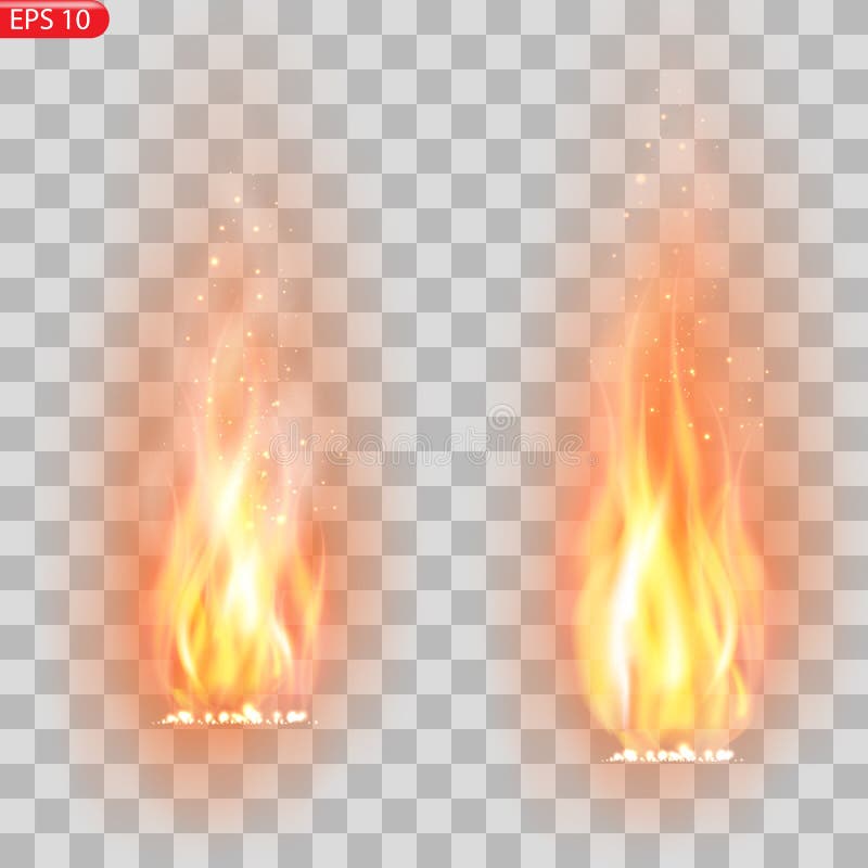 Trail of Fire.Burning Flames Translucent Elements Special Effect