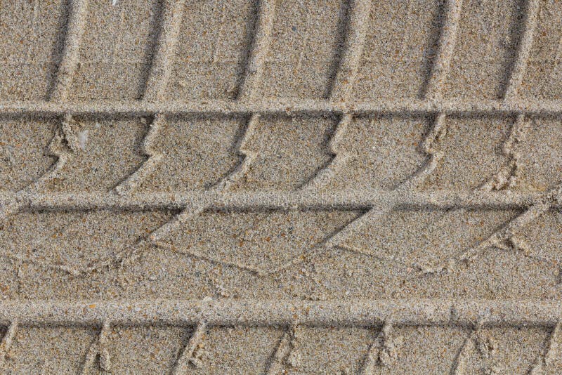 Tire Trail Print on Sand. Trail Mark on a Beach Stock Photo Image of arid, outdoor 164685350