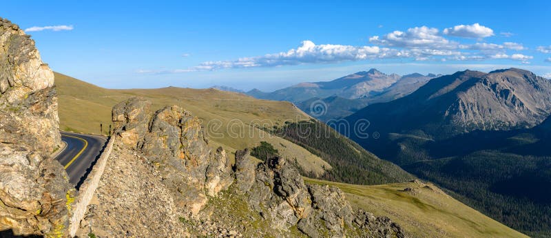 Trail Ridge Road at Rock Cut