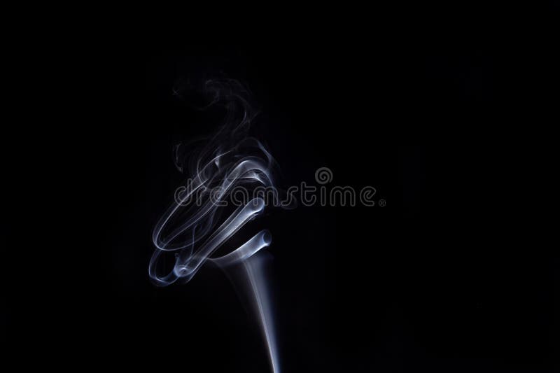A Trail of White Incense Smoke. Stock Image Image of goiania, circle