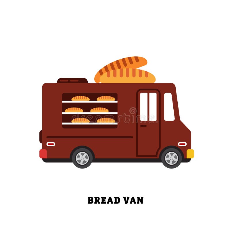 Trailer fast food vector illustration isolated vector illustration Trailer fast food vector illustration isolated vector illustration