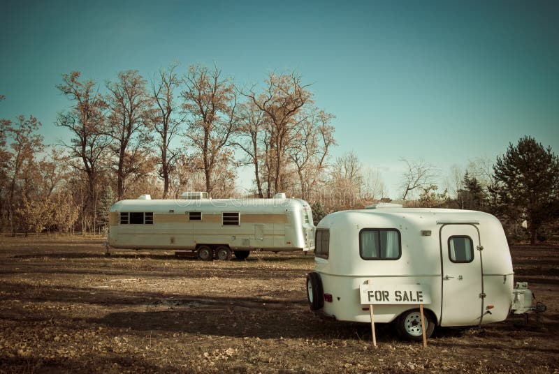 Trailers for Sale royalty free stock photo