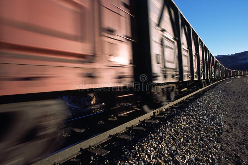 Train at high speed, chifeng, china