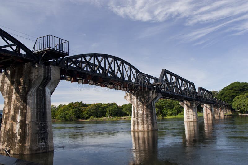 Train Bridge Crosses Kaw River Stock Image Image of railway, lime