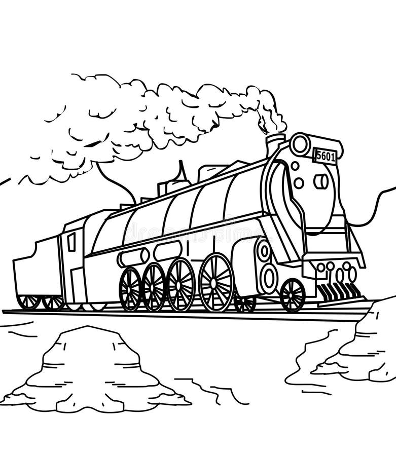 50+ Coloring The Train for Girls - Super Coloring