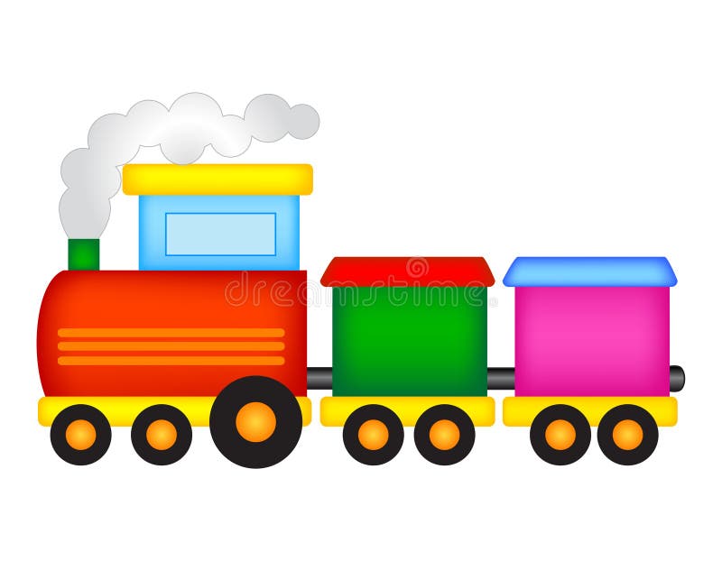 Jouet De Train. Locomotive De L'enfant. Roues Et En Train De Moteur De  Bandes Dessinées Pour L'enfant. Train Isolée Sur Le Fond Bl Illustration de  Vecteur - Illustration du conduite, conception: 208484423