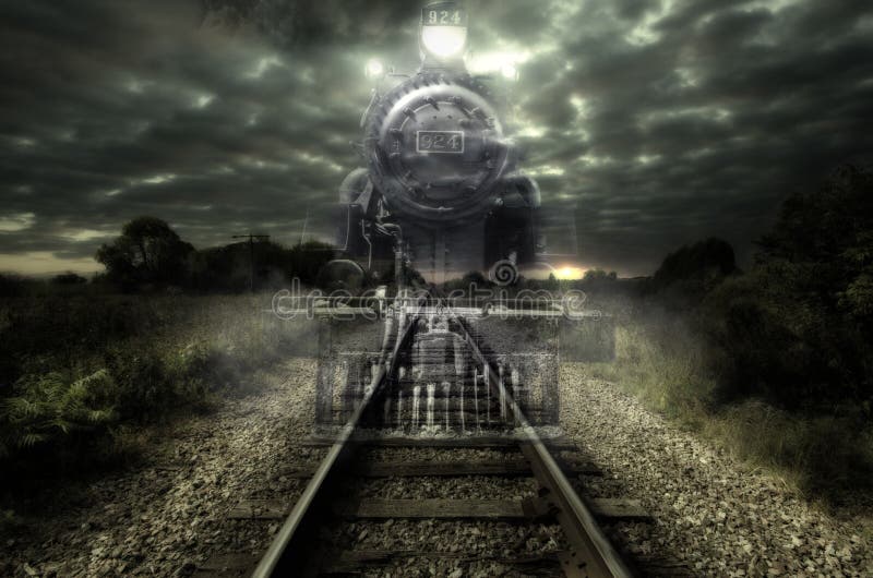 Train de nuit exprès illustration stock Train de nuit exprès illustration stock