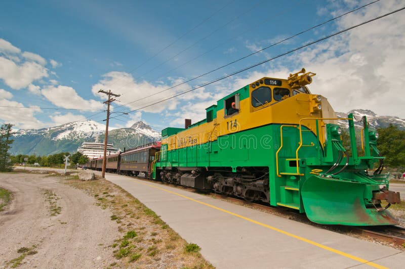 Train excursion to White Pass stock photography Train excursion to White Pass stock photography