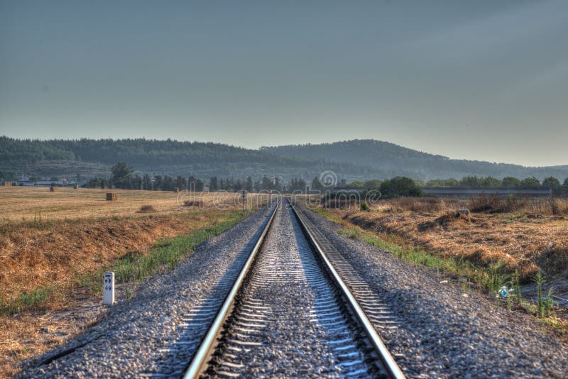 Train Hdr de rail photo stock Train Hdr de rail photo stock