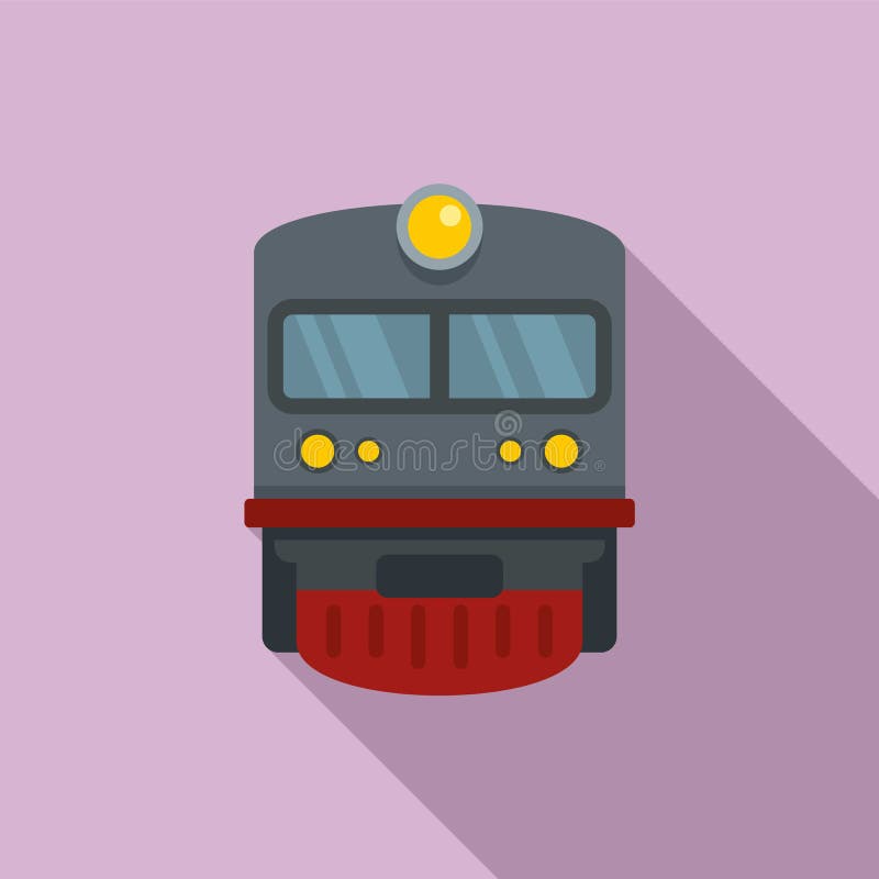 Train icon, flat style stock vector. Illustration of metro 213389513