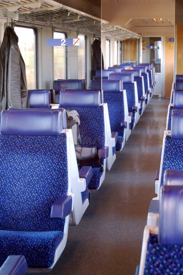 An interior view of a modern intercity train connecting Zagreb (Croatia) and Vienna (Austria). An interior view of a modern intercity train connecting Zagreb (Croatia) and Vienna (Austria).