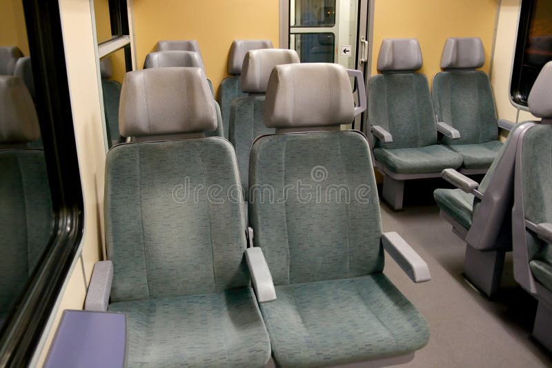 Train interior stock photo