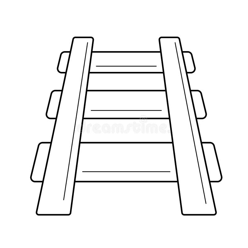 Как нарисовать рельсы поэтапно