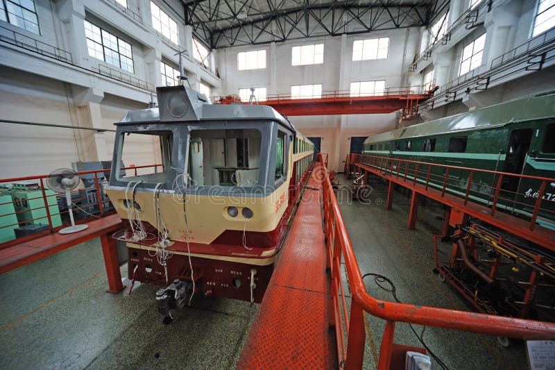 Train repair shop editorial stock image. Image of building 23482139