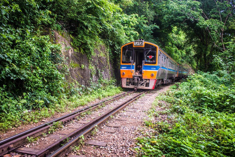 Train rides on Burma railway royalty free stock image Train rides on Burma railway royalty free stock image