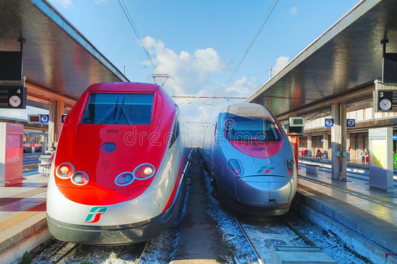 Train at Santa Lucia station in Venice stock photo Train at Santa Lucia station in Venice stock photo