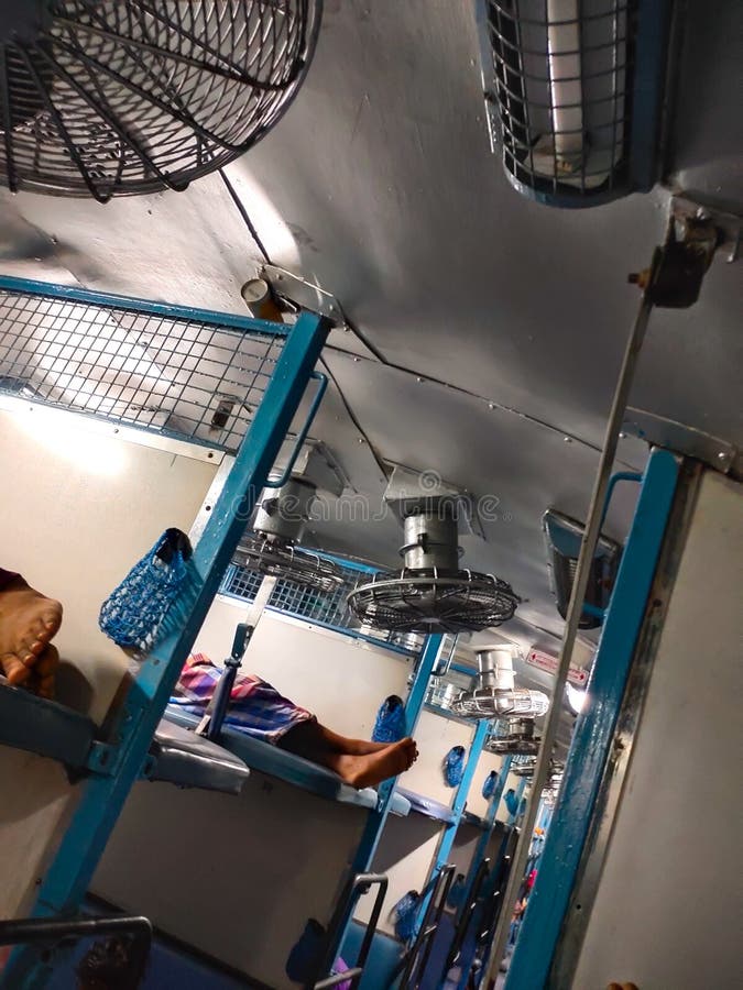 Train Sleeper Coach, 02602 Chennai EX.P Stock Photo Image of train