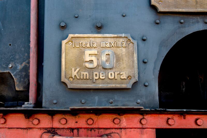 Train speed limit sign stock photo. Image of limit, rail 77364172