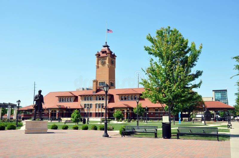 Train Station, Springfield, IL Stock Image Image of station, train
