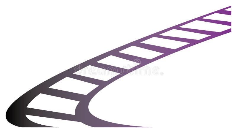 Train track stock illustration