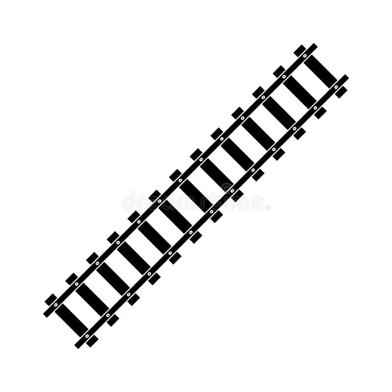 Train Tracks Vector Icon Design Template Stock Vector Illustration of