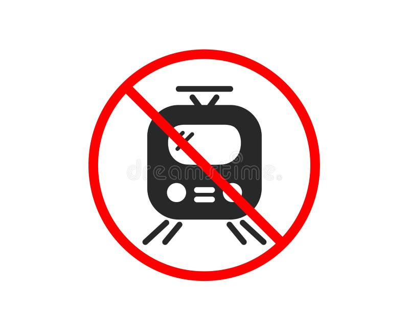 Train transport icon. Public transportation sign. Vector stock illustration