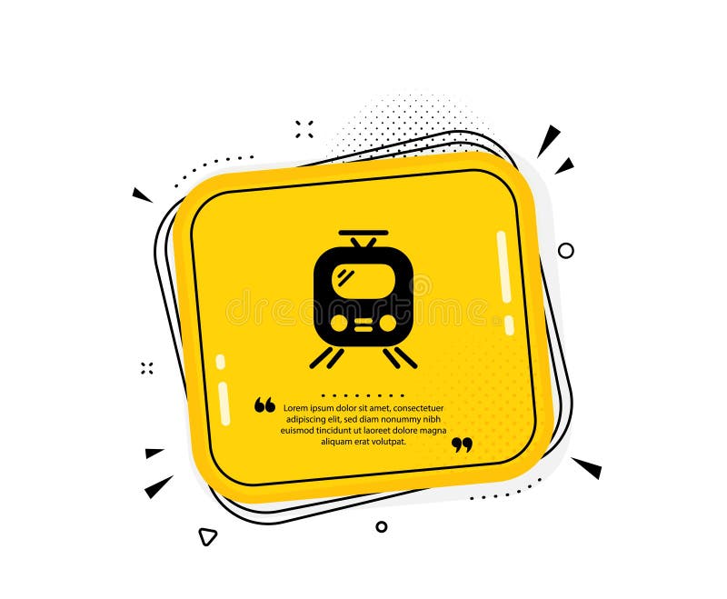 Train transport icon. Public transportation sign. Vector royalty free illustration